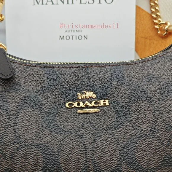 coach Teri Shoulder Bag In Signature Canvas - Picture 2 of 13